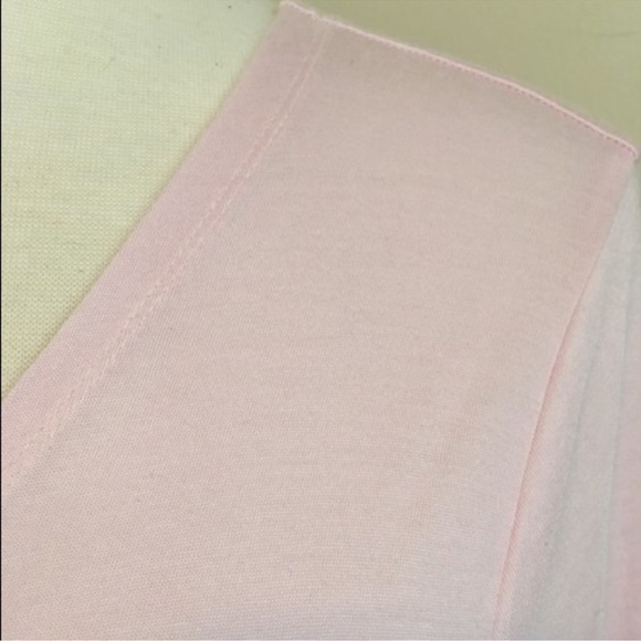 Coldwater Creek Open Waterfall Button Roll Tab Cardigan Pale Pink Size S (6-8) - Picture 6 of 15